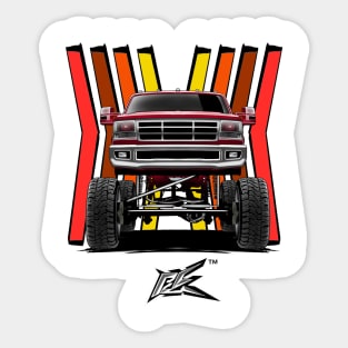 FORD f250 obs maroon Sticker